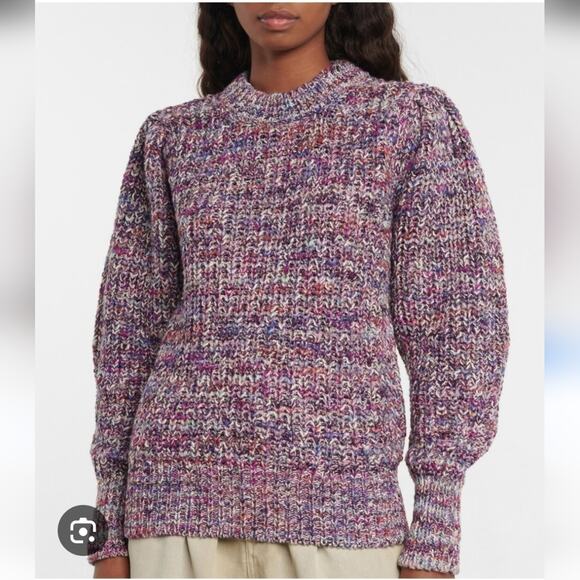 Isabel Marant Sweaters - Isabel Marant Pleane Ribbed Knit Sweater Jumper Multicolour Pink Purple Size 38